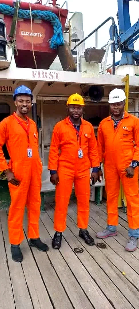 Marine personnel during vessel-related operational activity